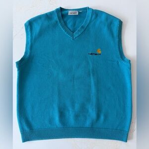 Carhartt WIP blue cotton vest